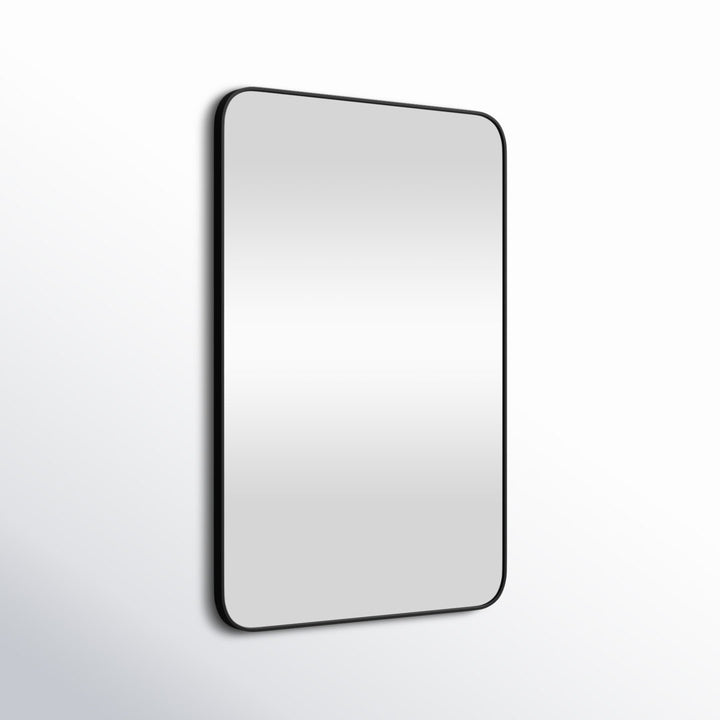 Markhai Modern Accent Mirror Orren Ellis Size: 36" x 24" Finish: Matte Black