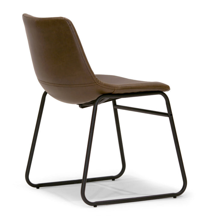 Tyrone Side Chair (Set of 2) Steelside™ Color: Dark Brown