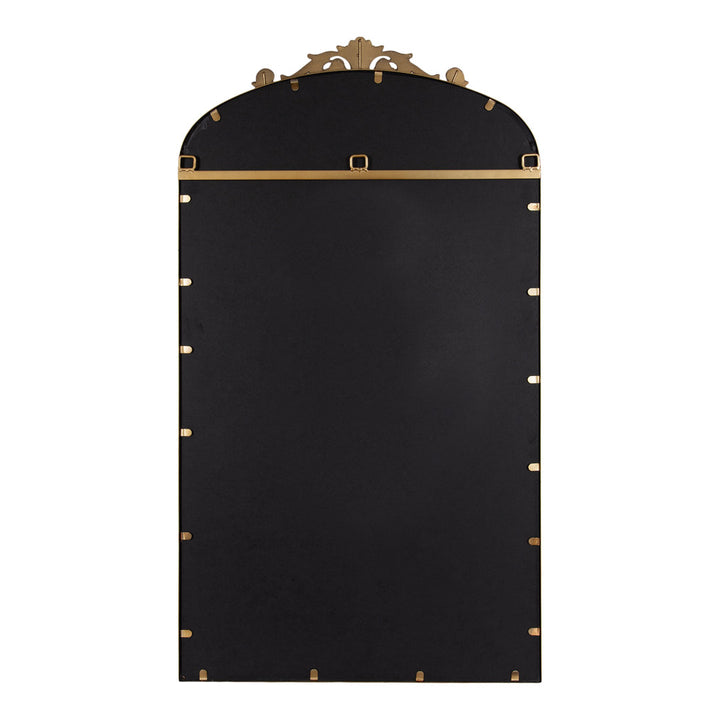 Anglo Arendahl Traditional Accent Mirror Fleur De Lis Living Size: 42" x 23.5" Finish: Gold