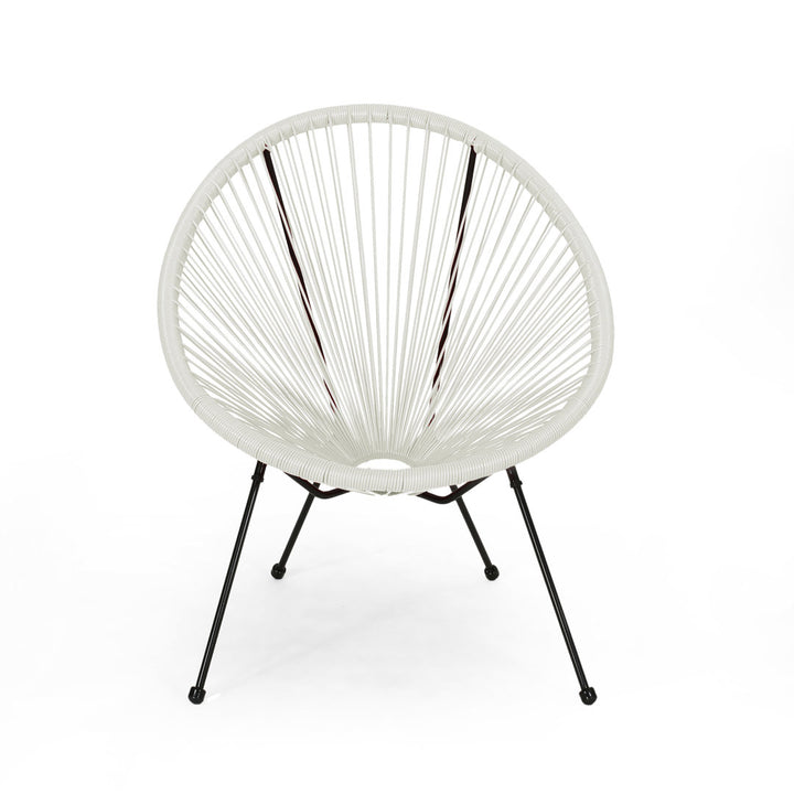 Outdoor Hammock Weave Patio Chair (Set of 2) AllModern Color: White