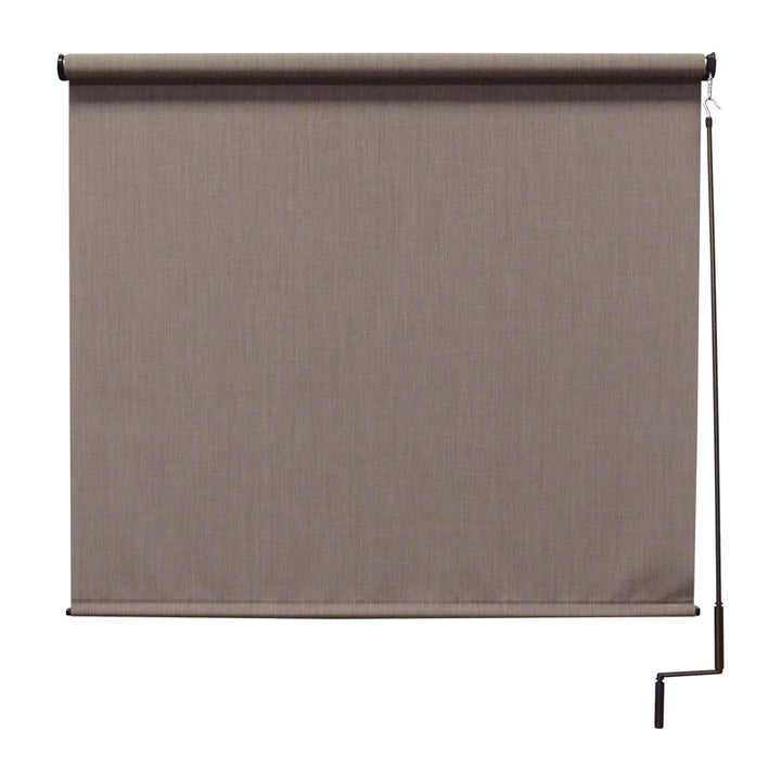 Hillhouse Semi-Sheer Outdoor Roller Shade Symple Stuff Color: Sandstone Blind Size: 84"W x 96"L
