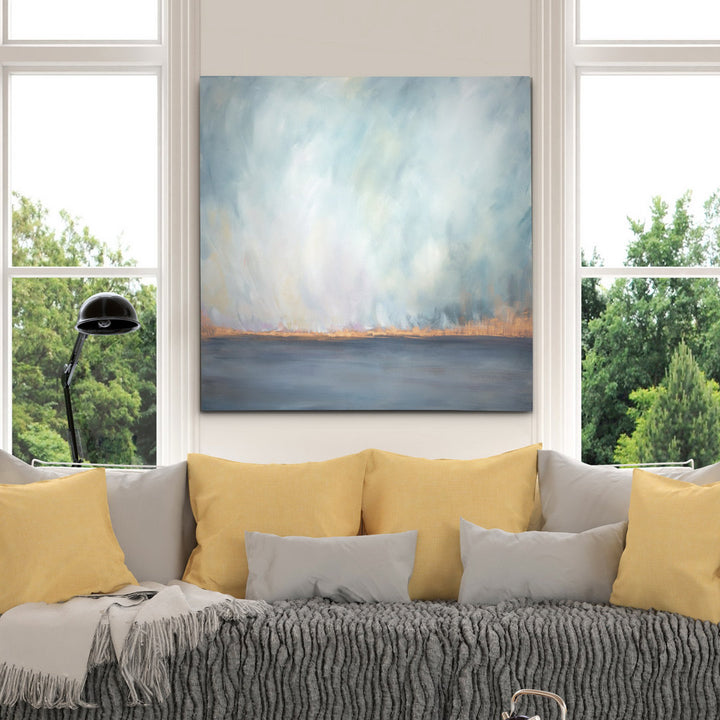 Journey Softly' Painting Highland Dunes Size: 32" H x 32" W x 1.5" D Format: Wrapped Canvas