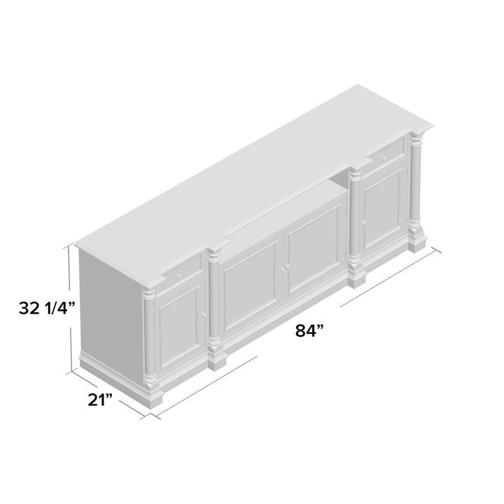 Leesburg Solid Wood TV Stand for TVs up to 88" Hooker Furniture