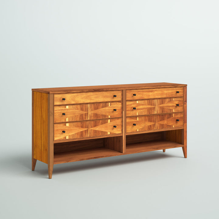 Camilla 6 Drawer 63'' W Double Dresser Mercury Row®