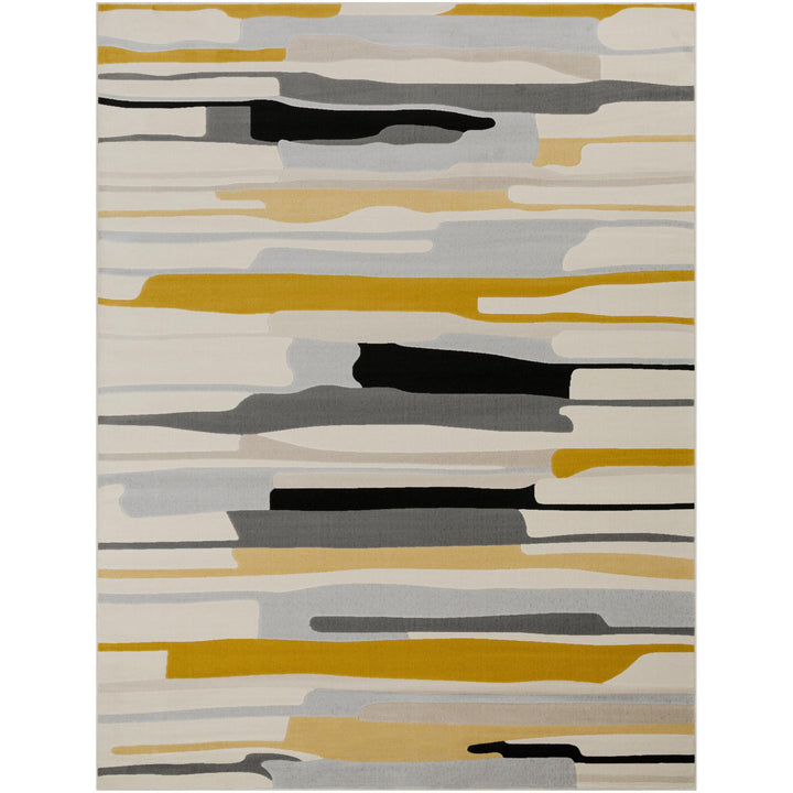 Dimond Striped Mustard/Gray/Beige Area Rug Wade Logan® Rug Size: Rectangle 7'10" x 10'3"