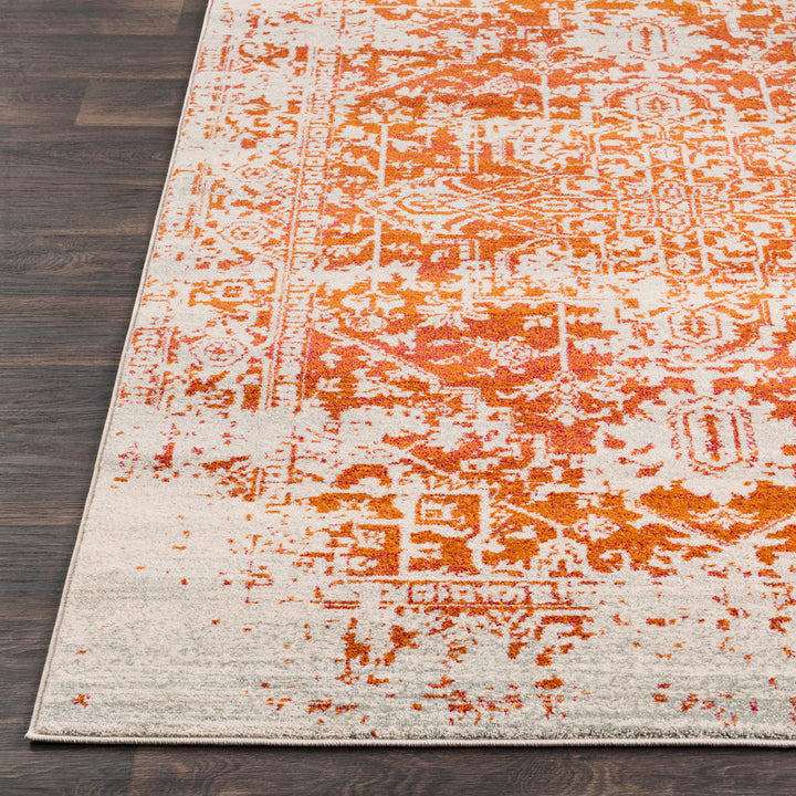 Hillsby Oriental Orange/Beige Area Rug Mistana™ Rug Size: Rectangle 5'3" x 7'3"