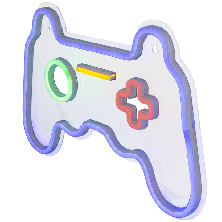 11" LED Neon Style Video Game Controller Wall Sign Northlight Seasonal