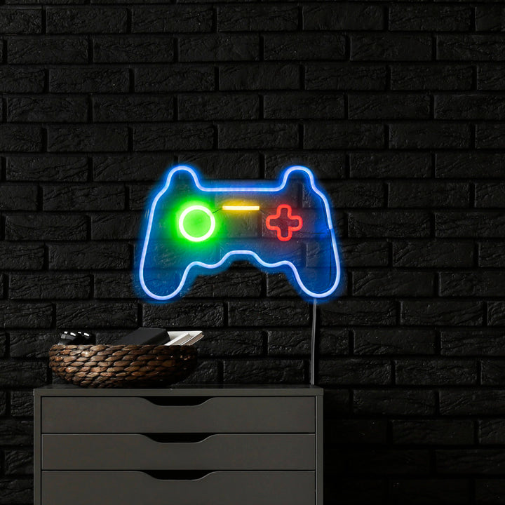11" LED Neon Style Video Game Controller Wall Sign Northlight Seasonal