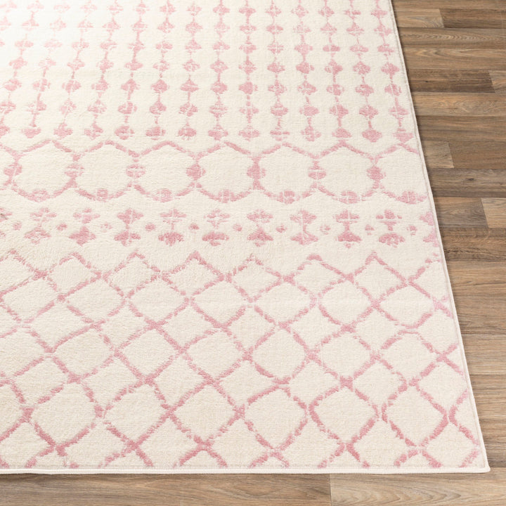 Amilla Geometric Pale Pink/Cream Area Rug Langley Street® Rug Size: Rectangle 7'10" x 10'2"