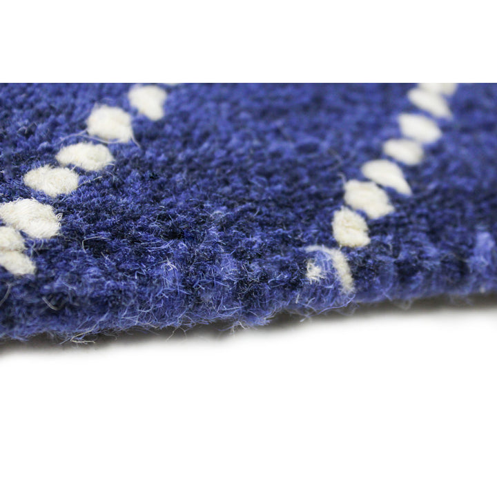 Utsey Geometric Handmade Tufted Wool Navy Area Rug Mercury Row® Rug Size: Runner 2'6" x 8'