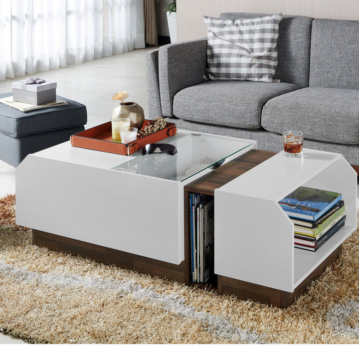 Dundas Block Coffee Table with Storage Wade Logan®