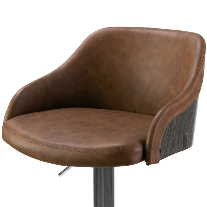 Buker Adjustable Height Swivel Bar Stool Union Rustic