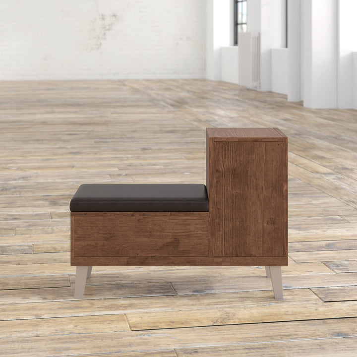 Jasmil Faux Leather Storage Bench Latitude Run®