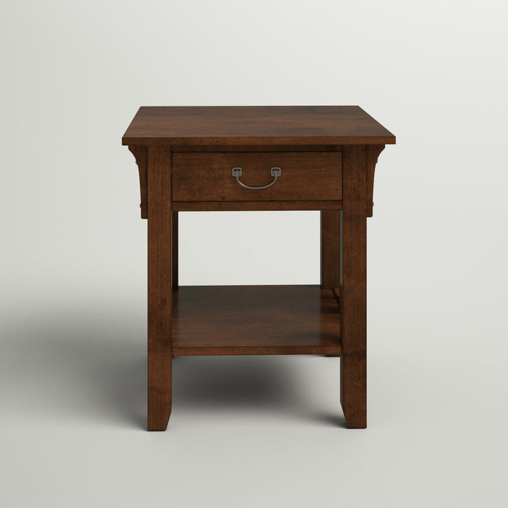 Schubert End Table with Storage Three Posts™
