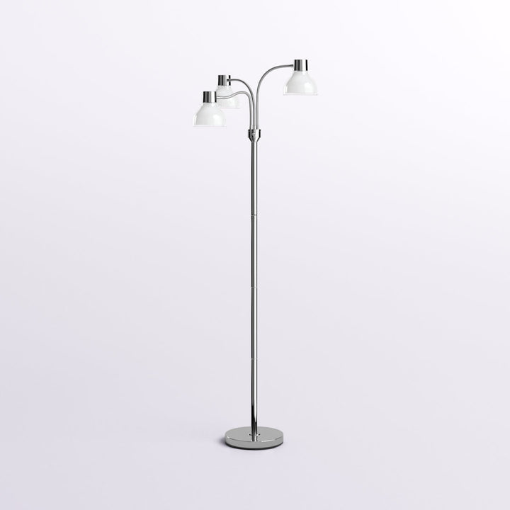 Lally 69" Tree Floor Lamp Wade Logan® Base Finish: Polished Nickel