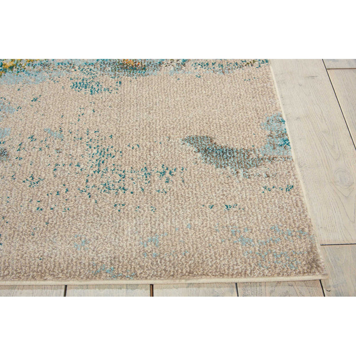 Adrihana Abstract Blue/Yellow Area Rug Williston Forge Rug Size: Rectangle 7'10" x 10'6"