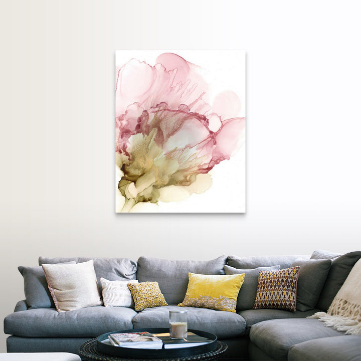 Flowering Pink II' by Jennifer Goldberger - Painting Print on Canvas Latitude Run® Size: 45" H x 36" W x 1.25" D Format: Wrapped Canvas