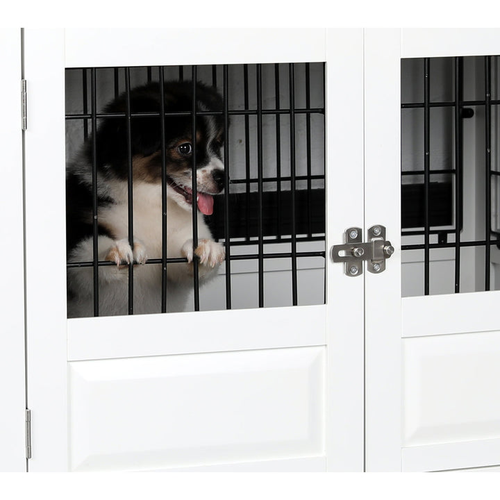 Farrish Fairview Triple Door Pet Crate Tucker Murphy Pet™ Color: White