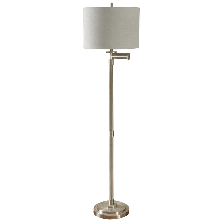 Anuksha 61" Swing Arm Floor Lamp Lark Manor™ Finish: Brushed Steel