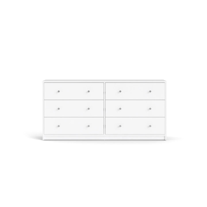 Guilford 6 Drawer 56.34" W Double Dresser Wade Logan® Color: White