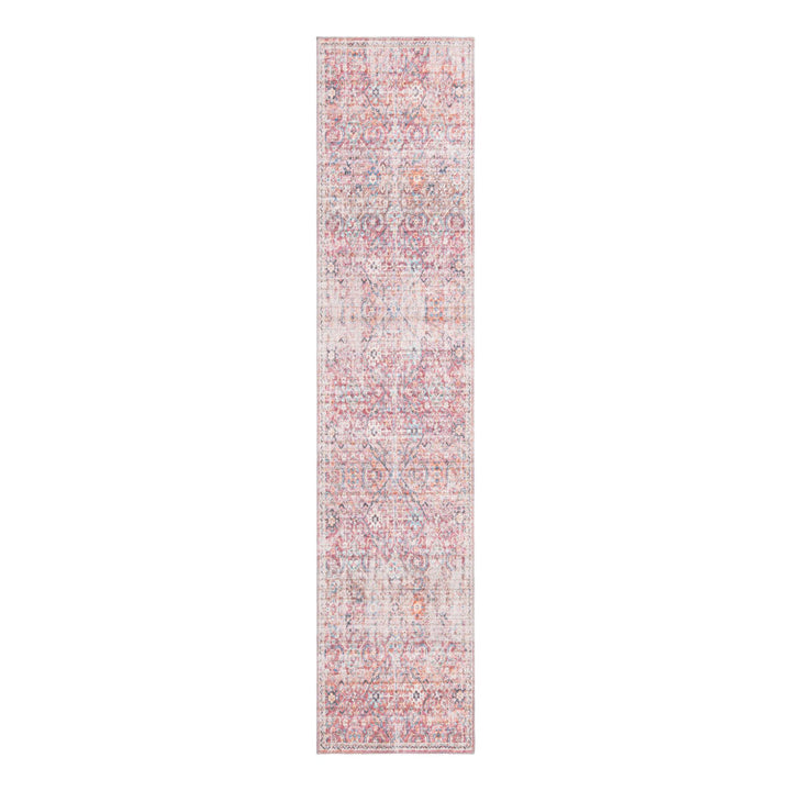 Engelhardt Floral Machine Made Power Loom Chenille Area Rug in Ivory/Pink Mistana™ Rug Size: Runner 2' x 5'