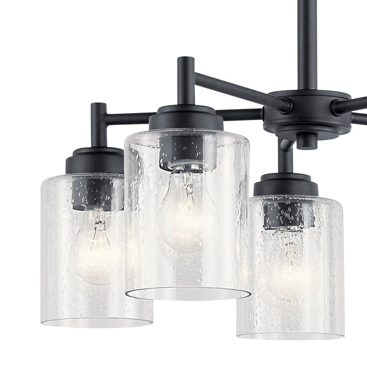 Winslow 5 - Light Shaded Traditional Chandelier Kichler Lighting Finish: Black