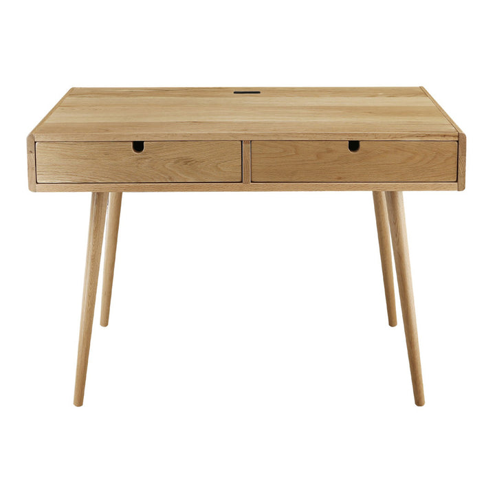 Evins Solid Wood Writing Desk Trule