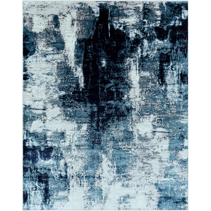 Cornwell Machine-Woven Abstract Aqua/Navy Area Rug Steelside™ Rug Size: Rectangle 7'10" x 10'3"