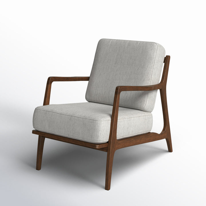 Gabe Fabric Upholstered Lounge Armchair Joss & Main Upholstery Color: Bright Ash