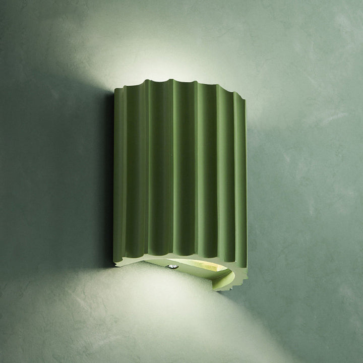 Wilman 2 - Light LED Flush Mounted Sconce Orren Ellis Finish: Green