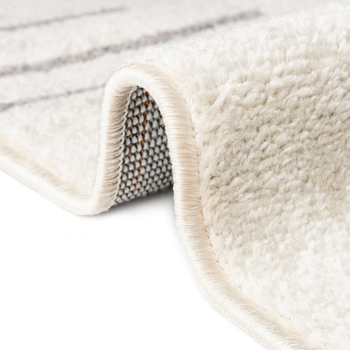 Cohutta Geometric Grey and Ivory Area Rug The Twillery Co.® Rug Size: Runner 2' x 5'