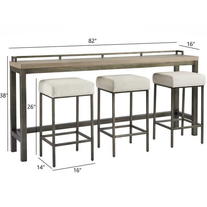 Mitchell 82" Console Table and Stool Set Universal Furniture