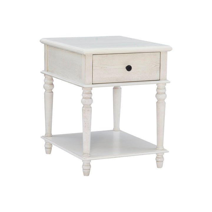 Birkley End Table with Storage Drawer Sand & Stable™ Color: Cream