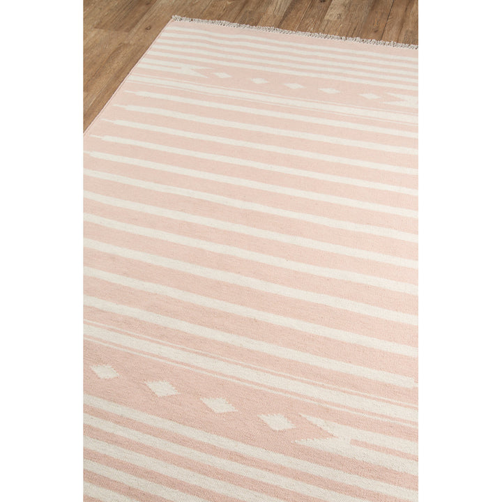 Attaway Handwoven Wool Pink Rug Highland Dunes Rug Size: Rectangle 5' X 7'6"