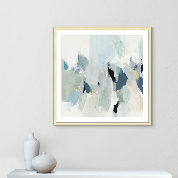 Little Talks II by Isabelle Z - Picture Frame Print on Canvas Casa Fine Arts Size: 32" H x 32" W x 1.25" D Format: Gold Picture Framed Paper