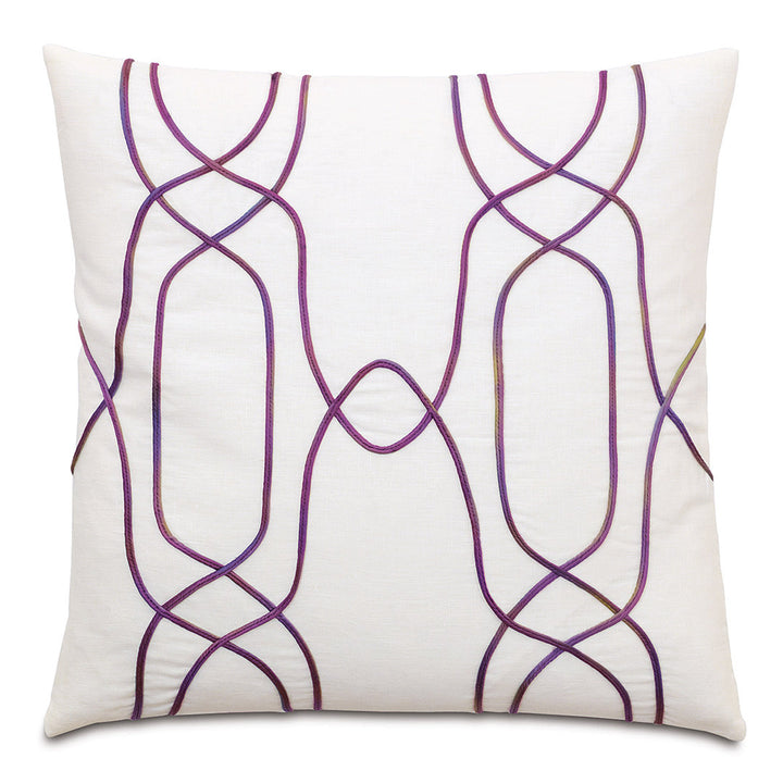 Tresco Linen Geometric Throw Pillow Cover & Insert Eastern Accents