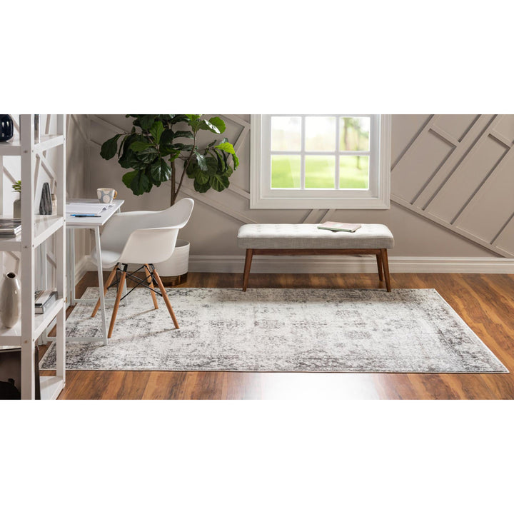 Brandt Floral Gray Area Rug Mistana™ Rug Size: Rectangle 8' x 10'
