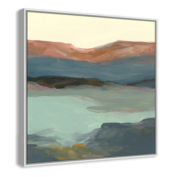 Rolling Bluffs by Carol Robinson - Painting Print Joss & Main Size: 31.5" H x 31.5" W x 2" D Format: White Framed Canvas