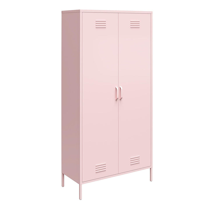Cache 2 Door Tall Metal Locker Style Storage Cabinet Novogratz Finish: Pink