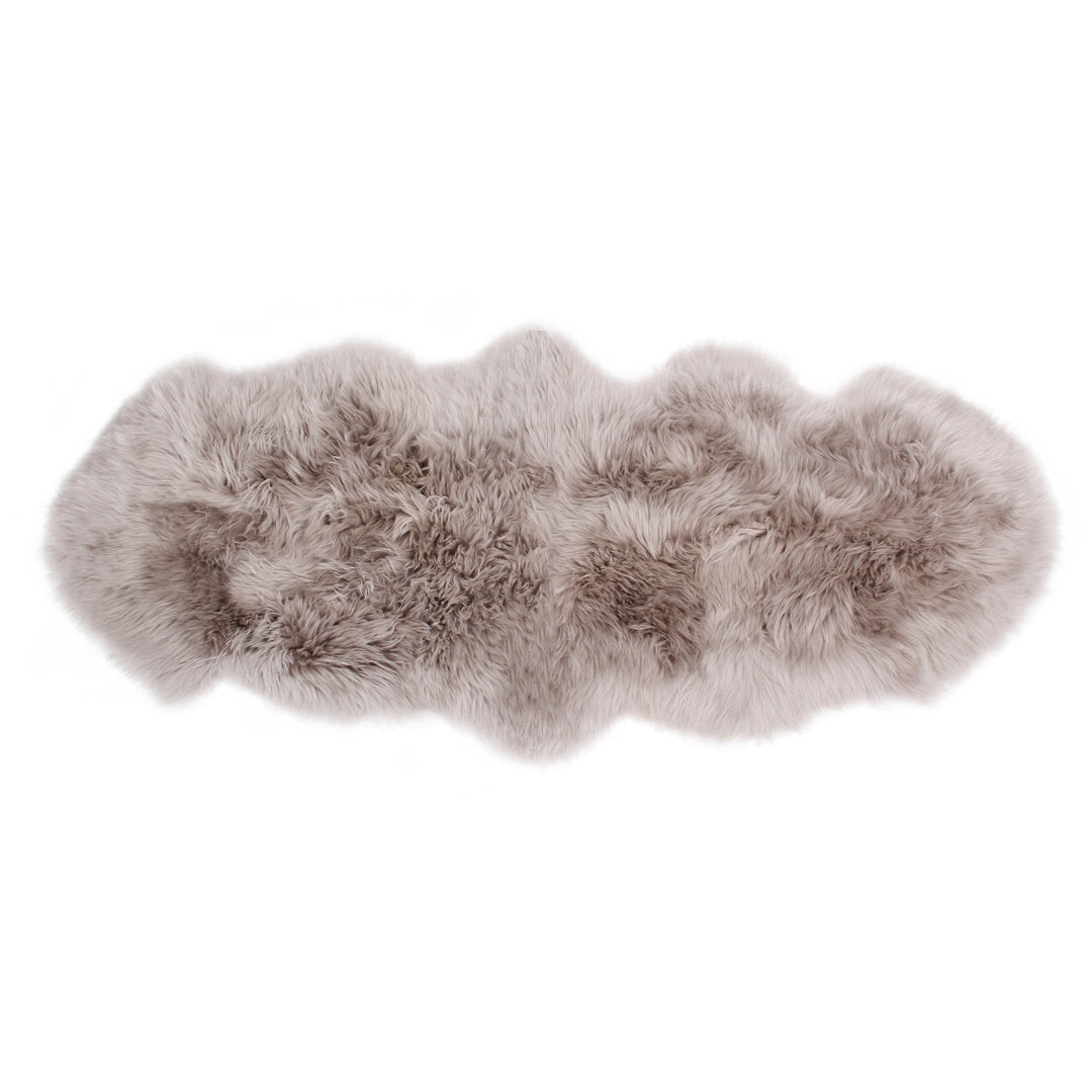 Kowal Sheepskin Area Rug in Chateau Gray Joss & Main Rug Size: Novelty 2' x 5'6"