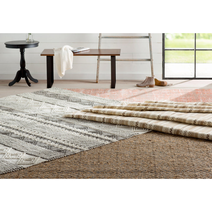 Jacques Hand Woven 60% Wool And 40% Cotton Striped Rug Union Rustic Rug Size: Rectangle 6' x 9'