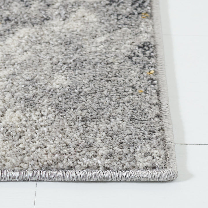 Riebe Abstract Power Loom Polypropylene Area Rug in Gray/Yellow Trent Austin Design® Rug Size: Square 8'