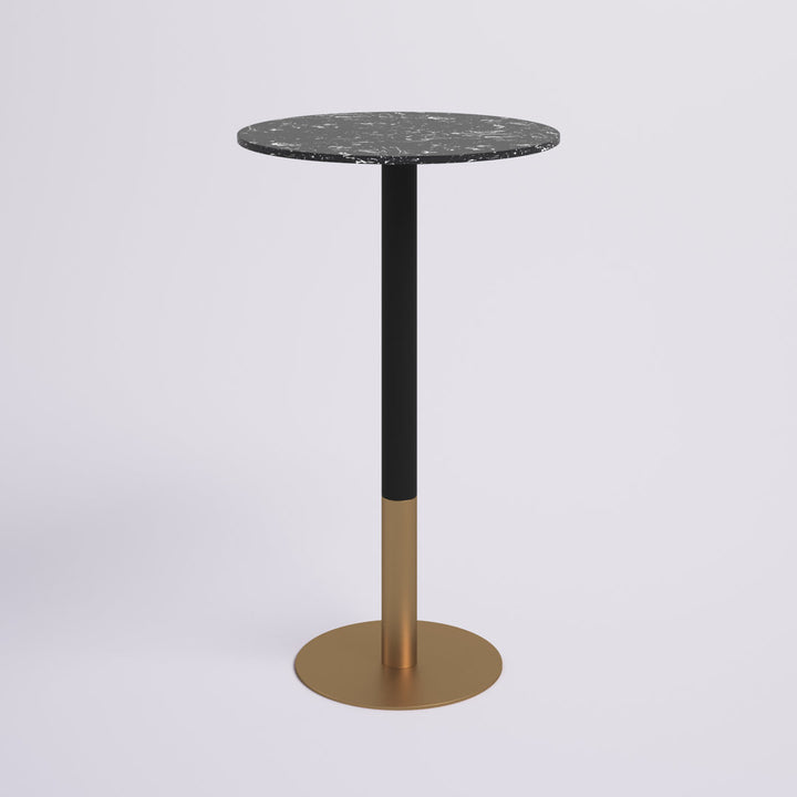 Brock Counter Height Dining Table Etta Avenue™ Top Color: Black