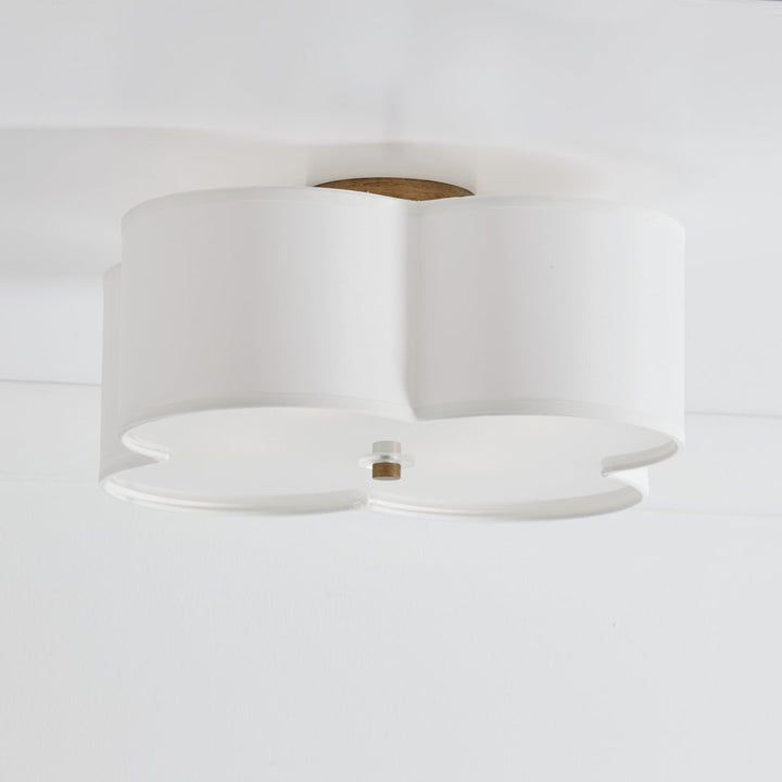 Tangela Unique/Statement Geometric Semi Flush Mount Greyleigh™ Size: 8.25" H x 18" W