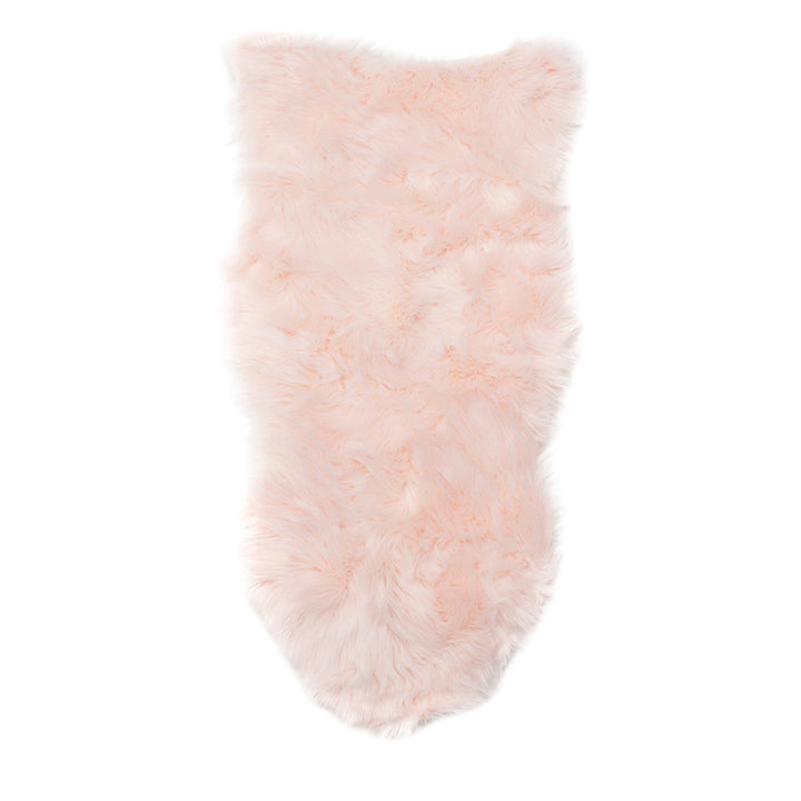 Diller Soft Pink Faux Sheepskin Fur Machine Washable Shag Fluffy Area Rug Willa Arlo™ Interiors Rug Size: Novelty 2' x 4'