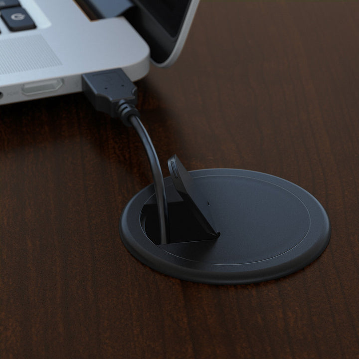 Series C L Shaped Desk with Mobile File Cabinet Bush Business Furniture Color: Mocha Cherry/Mocha Cherry Orientation: Right