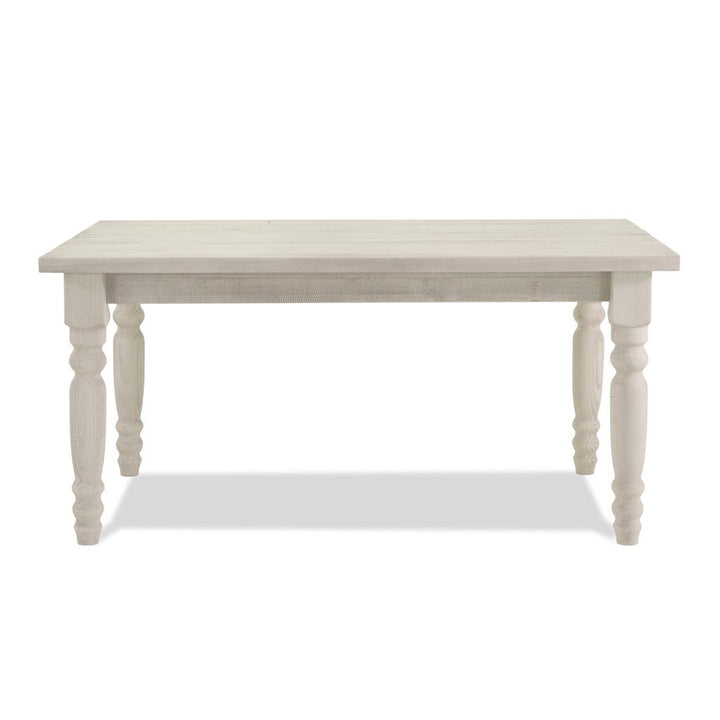 Valerie Dining Table Grain Wood Furniture Color: Off White