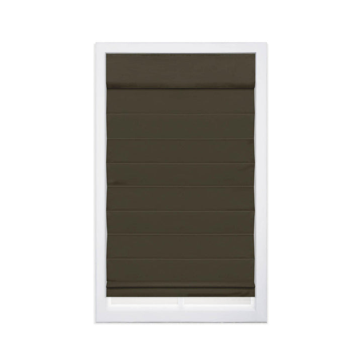 Cordless Blackout 100% Cotton Roman Shade with Cellular Shade Backing Symple Stuff Size: 37"W x 72"L Finish: Chocolate Brown