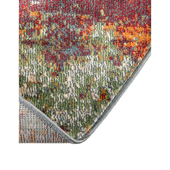 Haefner Abstract Red Area Rug Langley Street® Rug Size: Round 3'3"