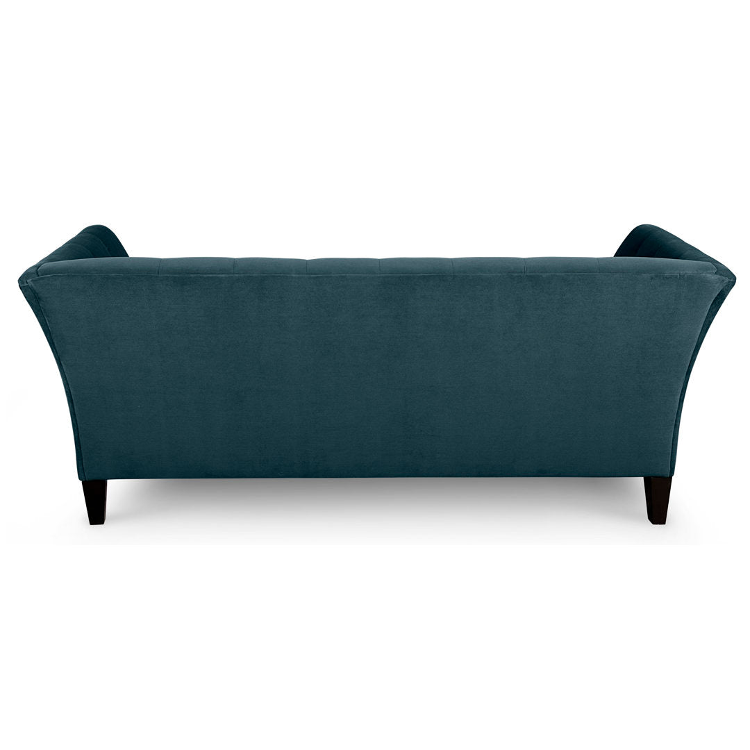 Carruth 91" Flared Arm Sofa Mercer41 Body Fabric: Bella Lagoon Performance Velvet